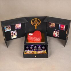 Heart-shaped Surprise Inside Cake Box, concealing a delicious cake for romantic moments and unforgettable celebrations.