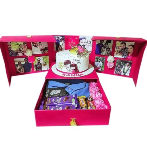 Sweet Love Surprise Box filled with delicious treats, perfect for expressing love and celebrating special moments with that special someone.