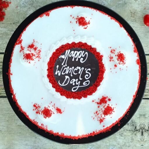 Velvety Women’s Day Cake with a rich, smooth design and delicious layers, perfect for celebrating and honoring the women in your life.